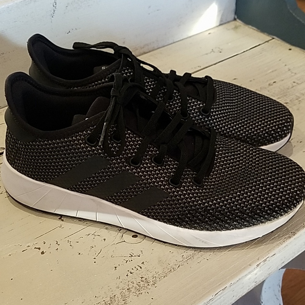 adidas Women’s  Black and White Athletic Sneakers